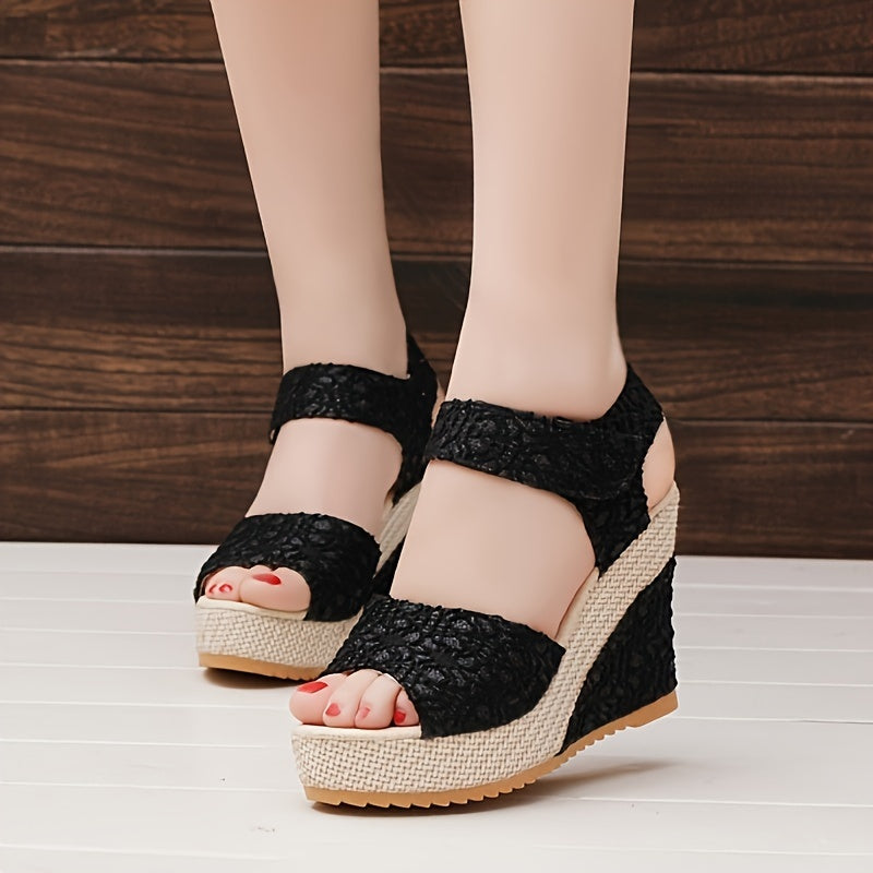 Women'S Elegant Lace Platform Sandals - Beige, Round Toe, High Heel, Hook  Loop Closure, Synthetic Insole  Upper, Rubber Sole, Perfect for Formal Events, Formal Footwear   Laceup Sandals   Platform Heel Sandals