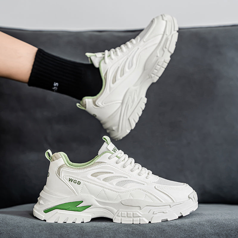 Men'S Shoes 2025 Summer Trendy Breathable Mesh Casual Sneakers Comfortable Lightweight Platform Dad Shoes Thick Sole Mesh Versatile Men'S Sports Shoes Special Offer