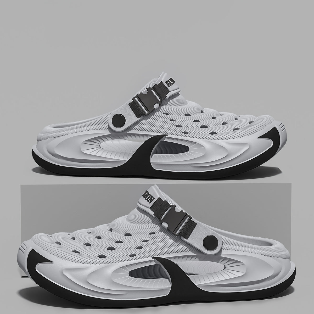 Men's All-Season Casual Slip-On EVA Slippers with Cushioned Sole