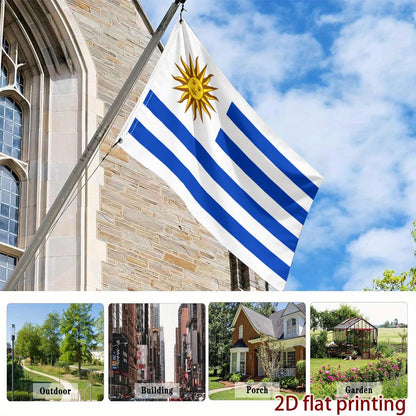 Uruguay Flag Polyester Fan Support Flag for Sports Events