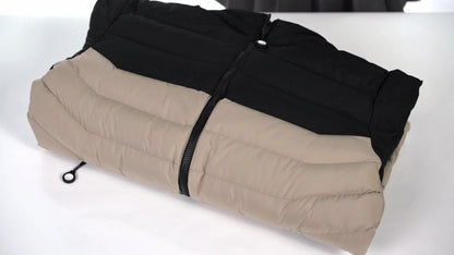 Men'S Winter Jacket with Detachable Hood - Black & Green Color Block, Zip-Up Casual Coat, Long Sleeve, Polyester Lining, Pockets, Regular Fit for Fall/Winter Outdoor Wear, Winter Coat, Fall Outerwear, Trendy Winter Jacket, Du