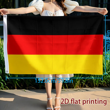 German Flag Polyester Fan Flag for Sports and Events
