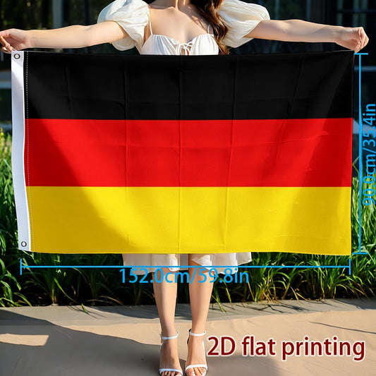 German Flag Polyester Fan Flag for Sports and Events - ayq