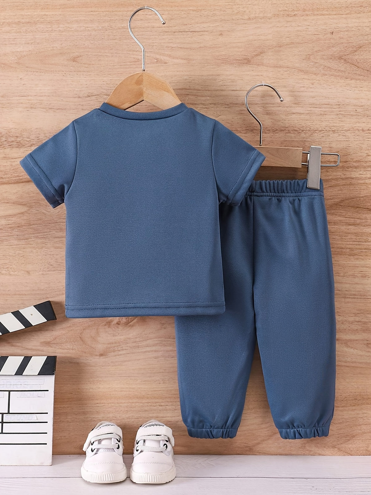 Summer Boys' Casual T-Shirt & Pants Set 0-3 Years Polyester - ayq