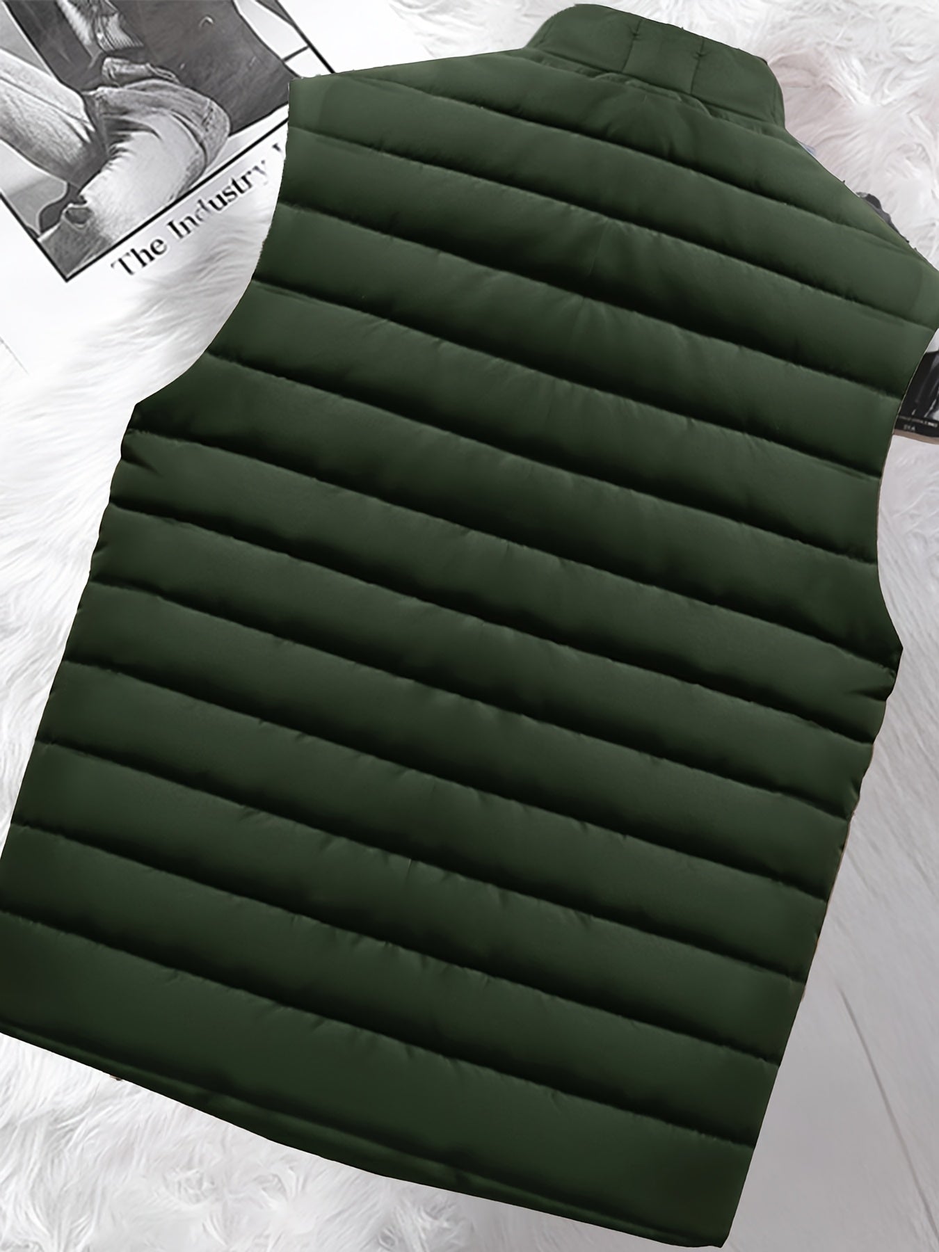 Men's Casual Sleeveless Vest with Zippered Pockets for Fall