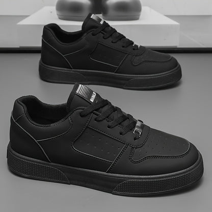 1 Pair of Men's Outdoor Sports Shoes, Lace-up Fitness Skateboarding Shoes, Athletic Casual Shoes, Walking Shoes, Easy to Wear for Large Sizes, Comfortable Soft Sole - ayq