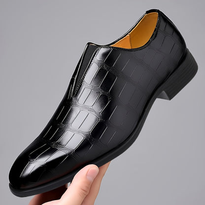 Men's Casual Low-Top Business Shoes with Rubber Sole