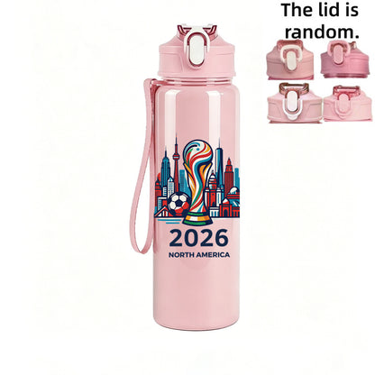 FIFA World Cup Water Bottle 750ml Portable Leak-Proof Cup