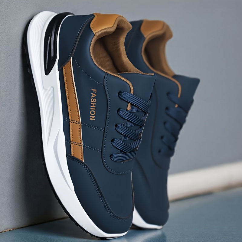 Men's Road Running Shoes, Large Size Men's Outdoor Hiking Shoes, Lace-up Walking Shoes, Training Shoes, Low-top Running Shoes, Trendy Skate Shoes, Student Casual Sneakers for Spring, Summer, Autumn, and All Seasons