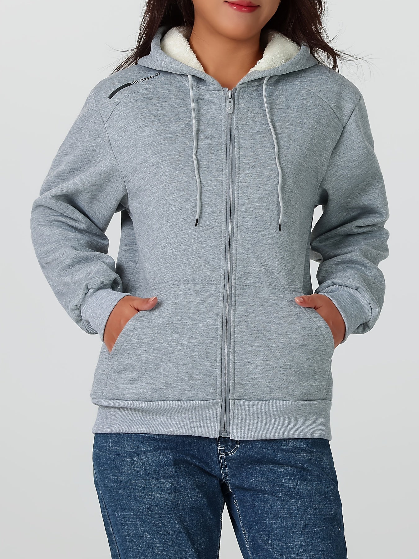 Women'S Heavyweight Winter Jacket - Thermal Insulated Cold Weather Coat with Full-Zip Closure, Large Front Pockets - Purple Outerwear for Everyday & Formal Events - Non-Stretchy Polyester Fabric - Easy-Care Ladies Outerwear,