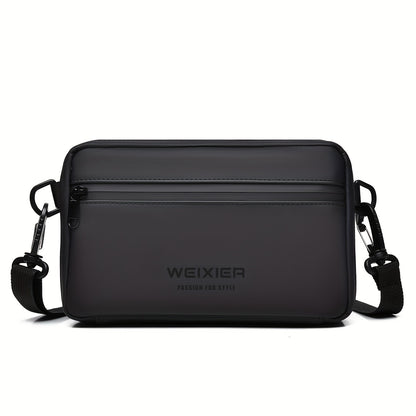 WEIXIER Unisex Fashion Messenger Bag, Shoulder Satchel with Detachable Strap, Polyester Lined, Business Briefcase for Commuting  Outdoor, Ideal Gift for Husband Or Boyfriend