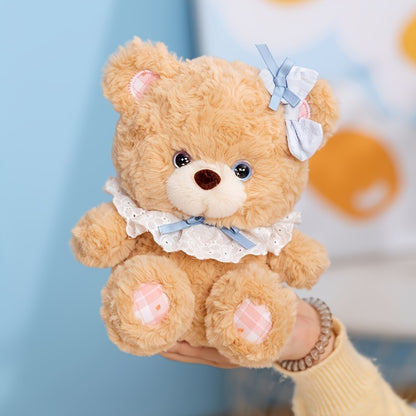21cm/8.26in Adorable Teddy Bear and Rabbit Plush Toy Cute Bunny Doll Perfect for Home Decor & Gifts for Birthdays, Easter, Halloween, Christmas