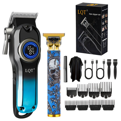 LQT 1pc/2pcs/3Ppcs Electric Hair Clipper Set/Designed for Men/Unique Graffiti Style/Men'S Grooming Kit/Beard Trimmer And Razor/Portable Home Hairdressing Tool/Men'S Gift/Father'S Day/Birthday Gift/Christmas Gift - ayq