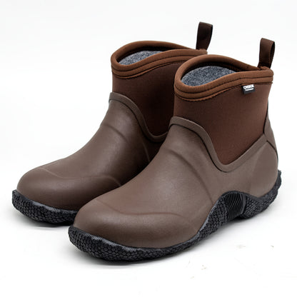 Men's Waterproof Outdoor Warm Slip-On Anti-Slip Rain Boots