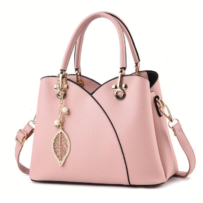 Fashionable Handbag for Women - Elegant Tote with Zipper Closure and Polyester Lining