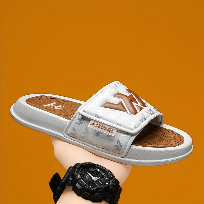Men's Streetwear Slides with Non-Slip Sole - Casual EVA Sandals