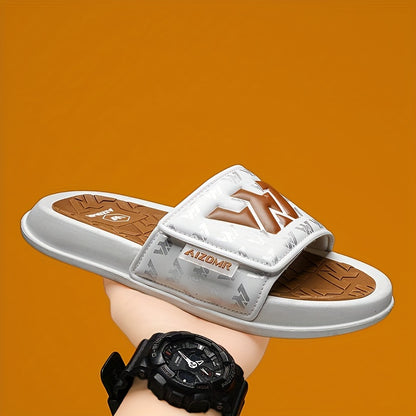 Men's Streetwear Slides with Non-Slip Sole - Casual EVA Sandals