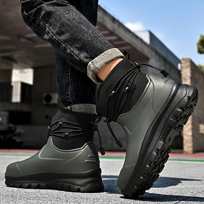 Unisex Waterproof High Top Boots with Durable EVA Sole