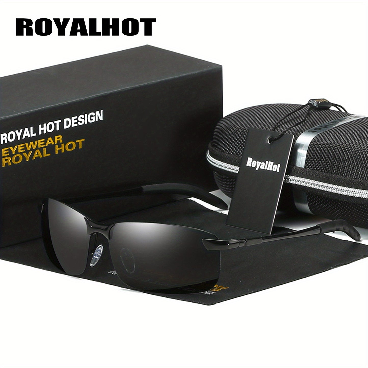 Men's Polarized Reflective Metal Alloy Driving Glasses