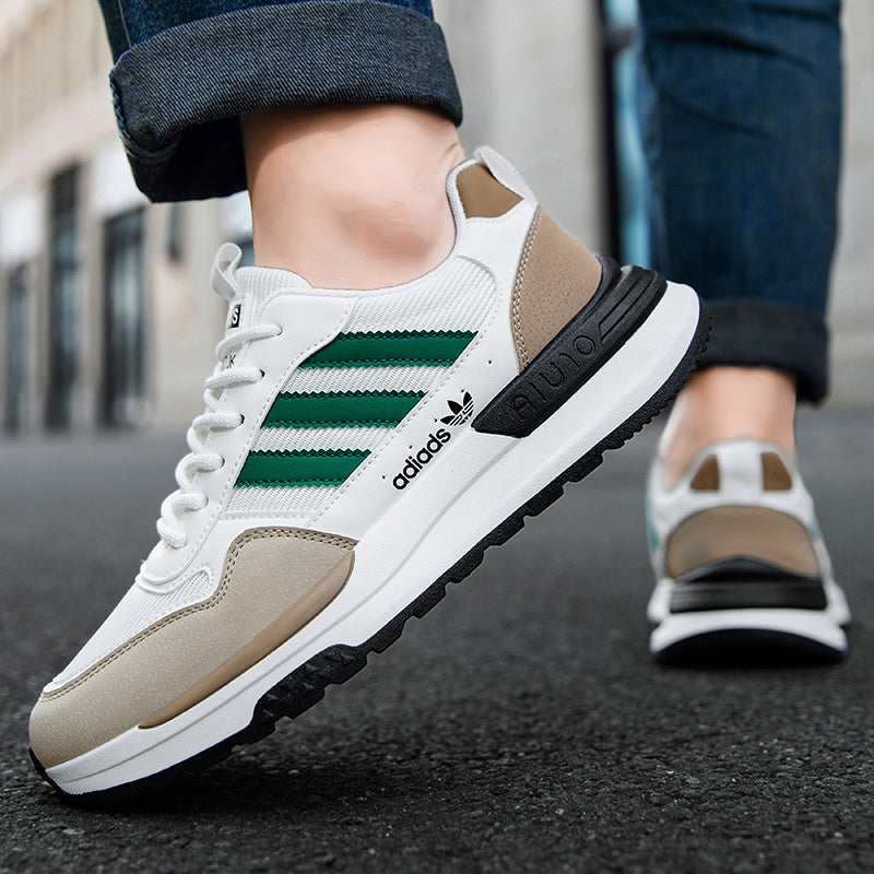 Men's Lightweight Breathable Mesh Running Shoes with Thick EVA Sole