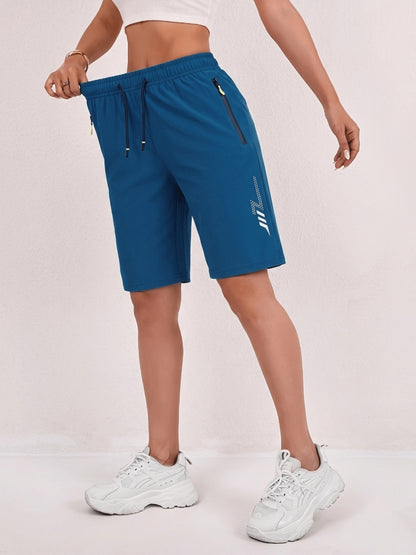 Women’s Lightweight Summer Bermuda Shorts with Drawstring Waist