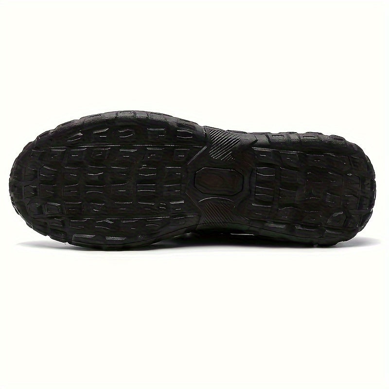Men's Trendy Chunky Sneakers - Breathable Mesh  PU Upper, Durable PVC Sole, Lace-Up Casual Sneakers in Gray, Black  Orange, All-Season Comfort for Casual Attire