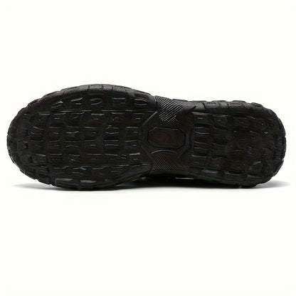 Men's Trendy Chunky Sneakers - Breathable Mesh  PU Upper, Durable PVC Sole, Lace-Up Casual Sneakers in Gray, Black  Orange, All-Season Comfort for Casual Attire