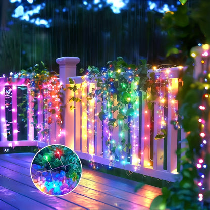 USB Lights String, Fireworks String, 8 Modes with Remote Control and Timer, Suitable for Bedroom Room Garland Wedding Christmas Tree Decoration, Wedding Garland, Christmas Tree Decoration, Remote Control Lights, Timer Lights,