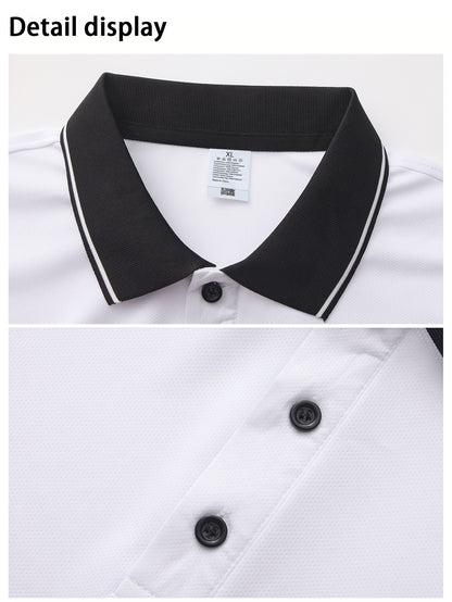 Men's Outdoor Golf Polo Shirt Short Sleeve Summer Casual