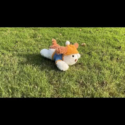 Adorable Plush Toy in The Shape of a Dog, Perfect for Cuddling. This Soft Stuffed Animal Serves As a Decorative Pillow And Makes a Great Companion. Ideal As a Gift for Birthdays And Holidays for Loved Ones