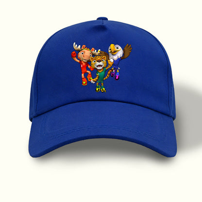 FIFA USA-Mexico Canada World Cup Mascot Baseball Cap, Lightweight Snap