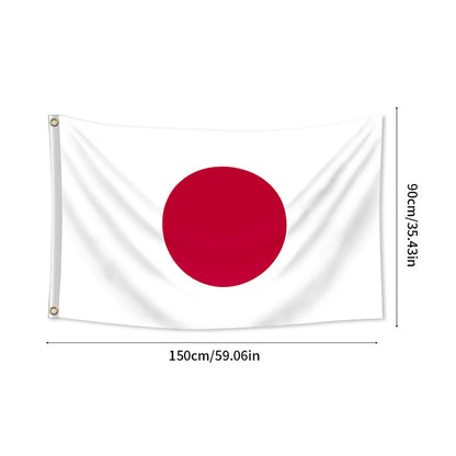 Durable Japanese Flag for Outdoor Yard and Garden Decor, Polyester