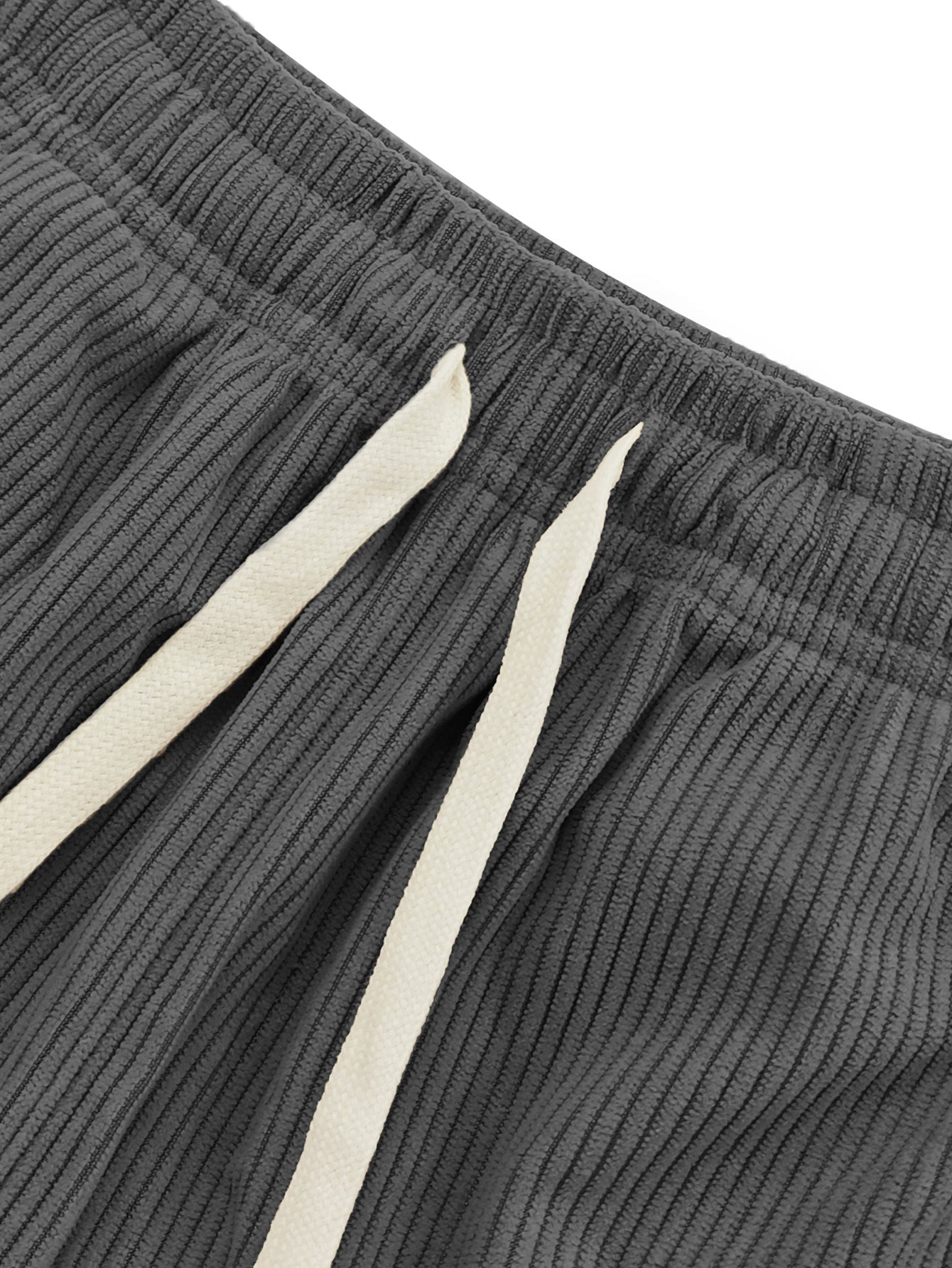 Women’s Lightweight Corduroy Casual Summer Shorts with Drawstring Wais