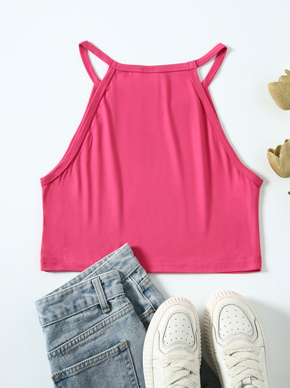 Women's Black Sleeveless Tank Top & Shorts Casual Set