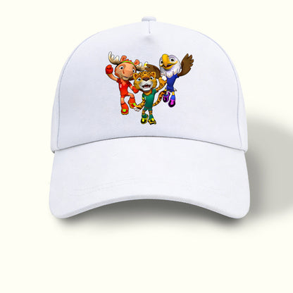 FIFA USA-Mexico Canada World Cup Mascot Baseball Cap, Lightweight Snap