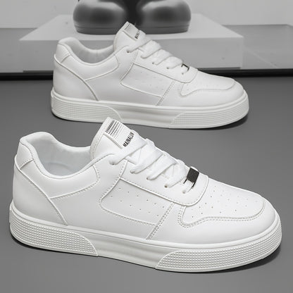 1 Pair of Men's Outdoor Sports Shoes, Lace-up Fitness Skateboarding Shoes, Athletic Casual Shoes, Walking Shoes, Easy to Wear for Large Sizes, Comfortable Soft Sole - ayq