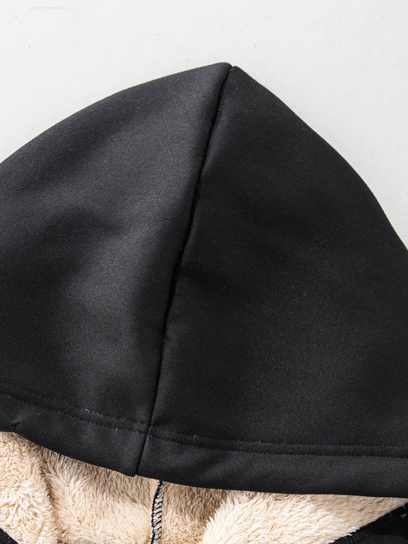 Women's Fleece-Lined Hooded Christmas Sweatshirt with Ho Ho Ho & Merry Christmas Print, Plush Fleece Jacket, Warm Winter Coat, Thick Polyester Outer Layer, Machine Washable Holiday Sweater for Xmas Parties & Winter Outfits, W