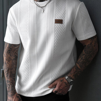 Men'S Crew Neck Long Sleeve T-Shirt | Casual Loose Fit with Slight Stretch Fabric, Ideal for Sports and Fitness Training - ayq