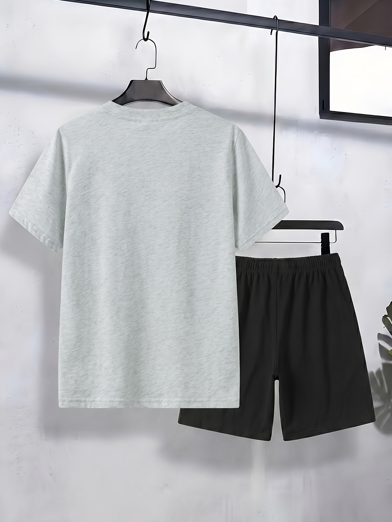 Boys' Cotton T-Shirt & Shorts Set Casual Spring Summer Outfit