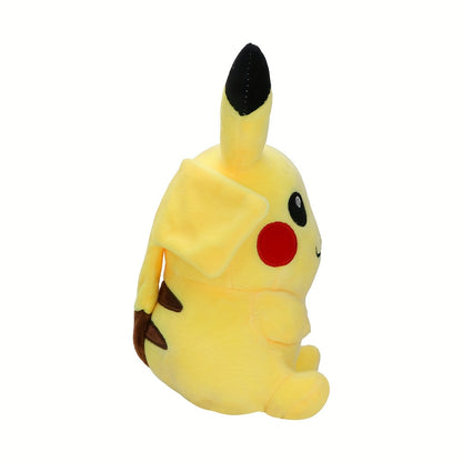 8-inch Smiling Pikachu Plush Toy, Ultra-Soft Short Velvet Doll Anime Merchandise Birthday Gift Decoration