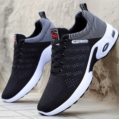 Men's Breathable Low-Top Sports Shoes with Shock Absorption