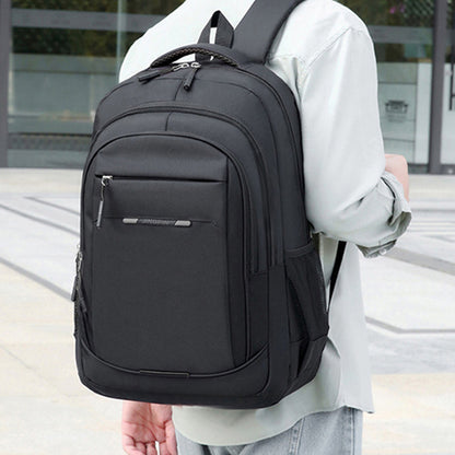 Leisure Backpack - Spring/Summer Universal, Autumn/Winter Simple Backpack, Thoughtful Gift Recommendation, Comfortable Carrying, Lightweight and Effortless, Suitable for Commuting and Various Life Scenarios [Zipper Direction