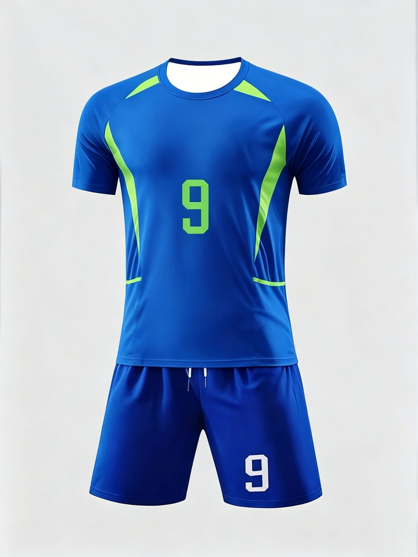 Men's Summer Casual Sportswear Set - Polyester T-Shirt & Shorts