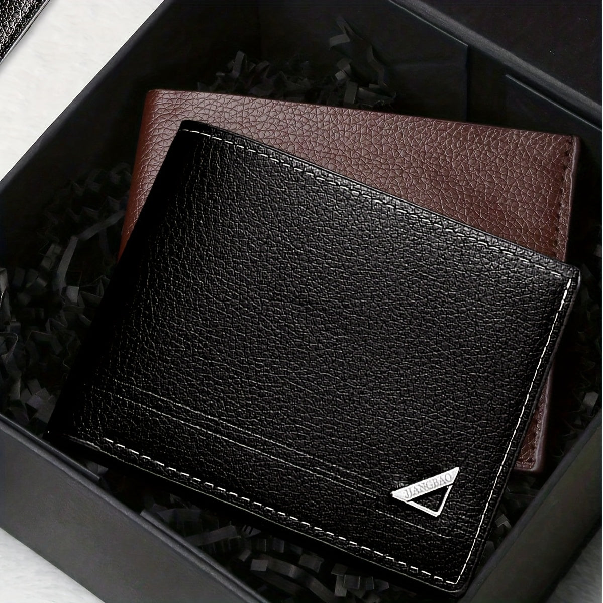 Men's PU Leather Wallet Compatible for all - Slim Cash & Card Holder with Photo Frame, Multi-Slot Organizer - Business & Everyday Use - Gift for Husband, Dad, Boyfriend (Birthday, Father's Day) - Stylish Minimalist Money Wall