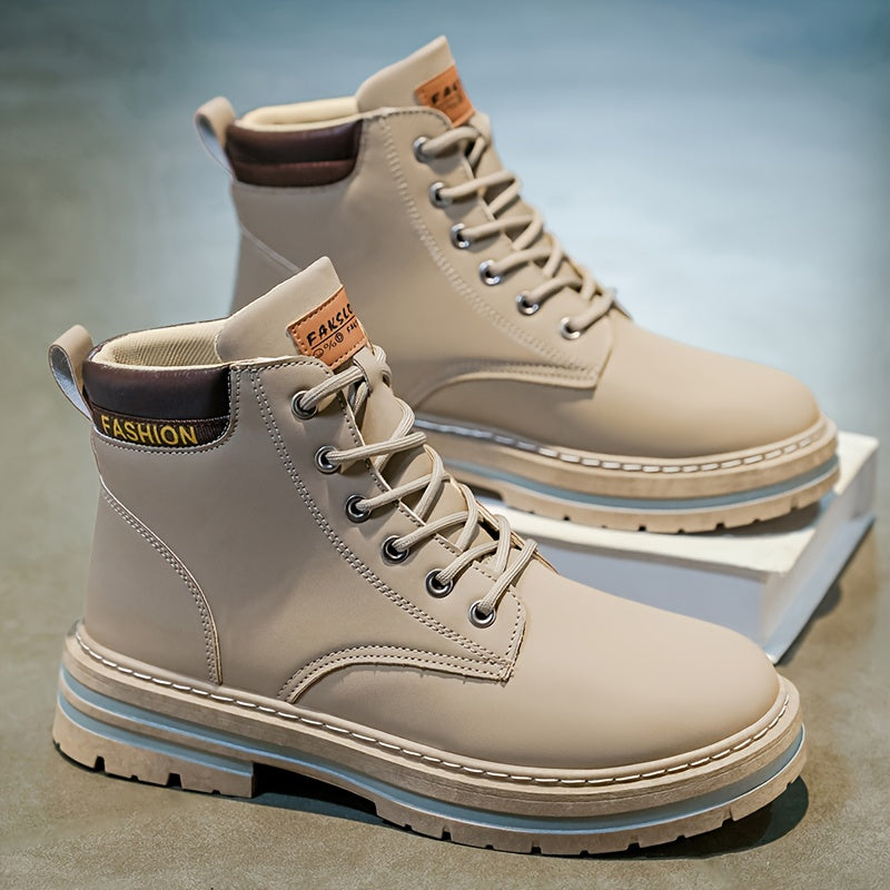 Men's All-Season Casual Hiking Boots with PU Upper