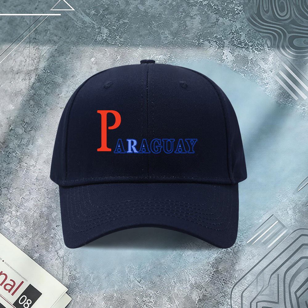 Unisex Paraguay Print Lightweight Adjustable Baseball Cap