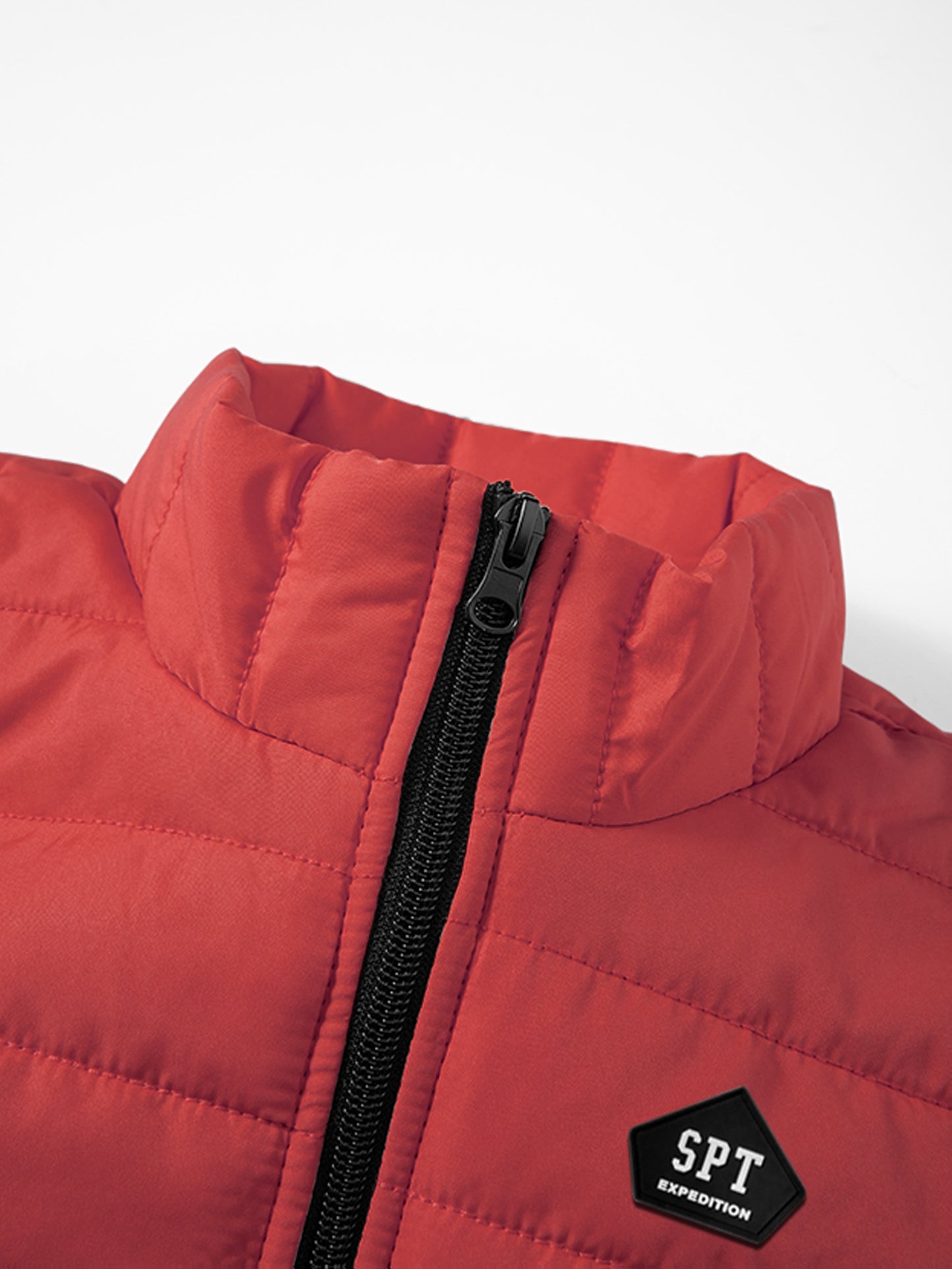 Men's Lightweight Sleeveless Vest with Stand Collar for Fall/Winter