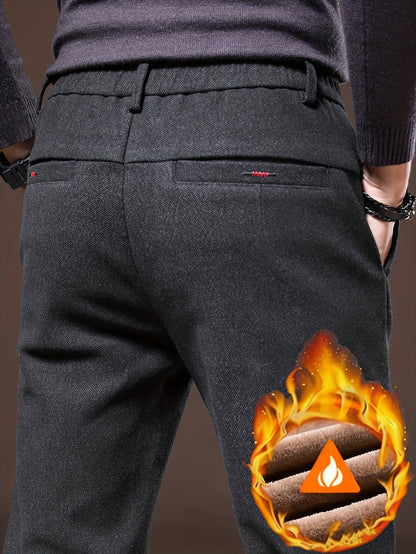 Men's Slim-Fit Corduroy Pants Thickened for Fall Winter