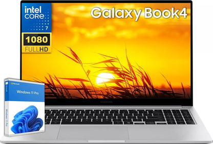 SAMSUNG Galaxy Book4 Copilot AI PC Business Laptop, 15.6" FHD Display, Core 7-150U (Beats I7-1335U), 16GB RAM, 1TB SSD, Backlit KB, Windows 11 Pro
