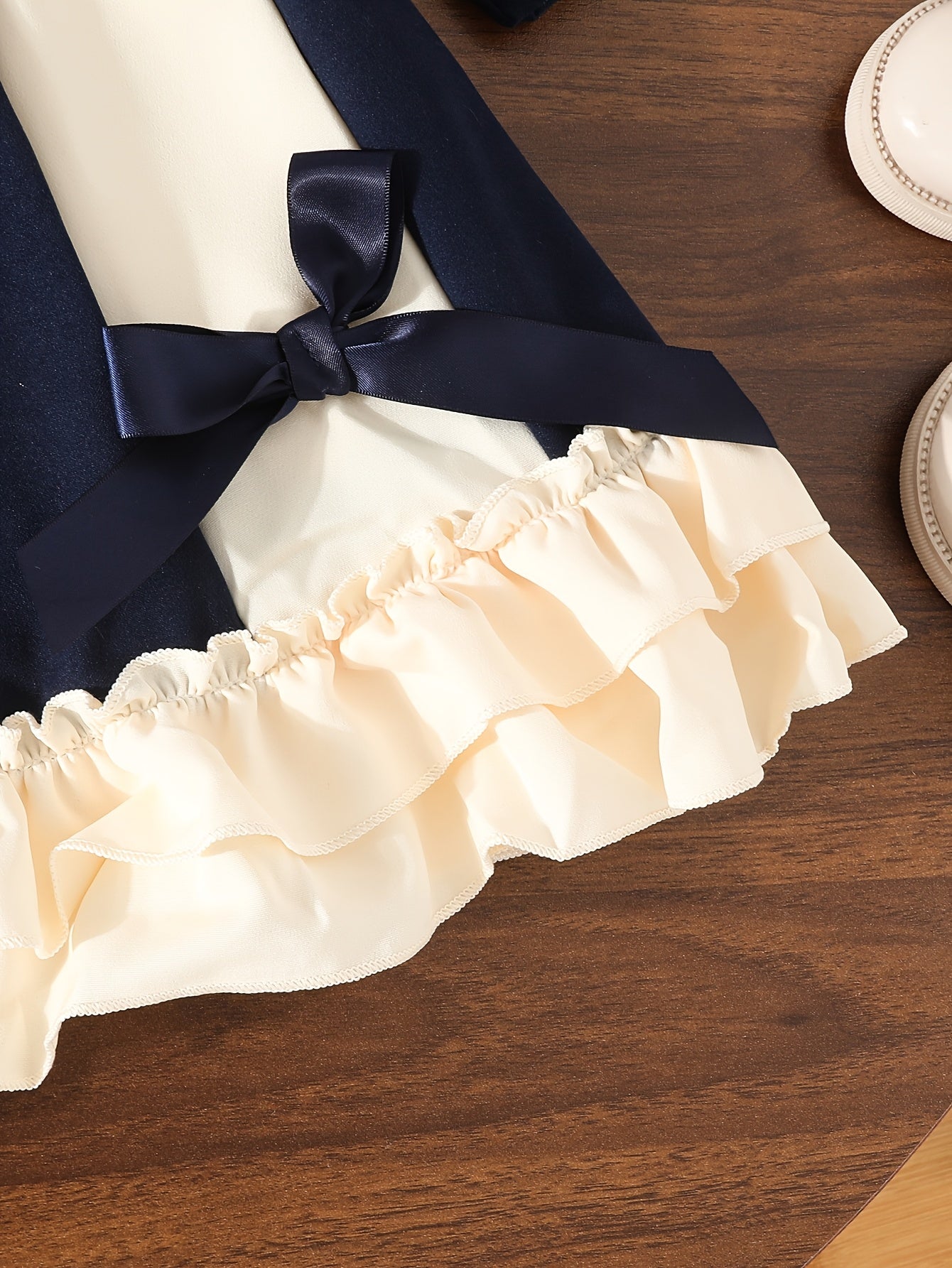 Loleta Girls' Princess Dress with Fleece Lining, Winter Maid for Little Girls, Party Outfit in College Style